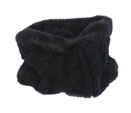 Black Fur inside Neck warmer NW582877