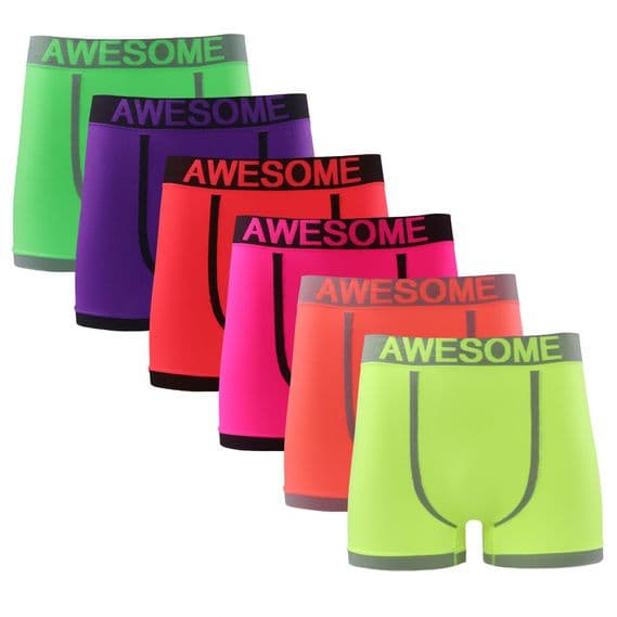 seamless neon color awesome underwear boxer shorts